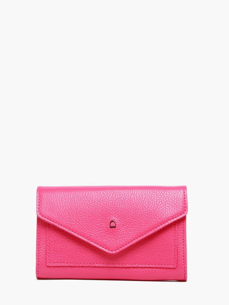 Portefeuille Madras Cuir Etrier Rose madras EMAD469
