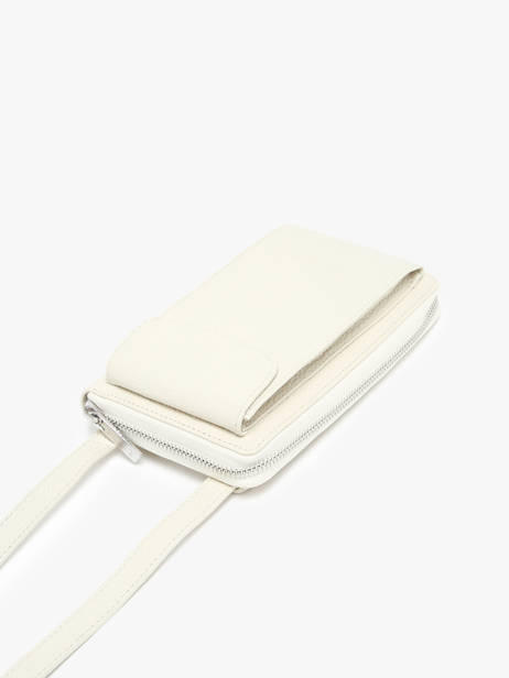 Leather Pocket Phone Pouch Nathan baume Beige n city 3 other view 2