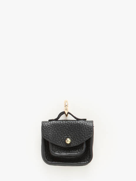 Leather La Breloque Bag Charm Paul marius Black breloque BRELOGEO