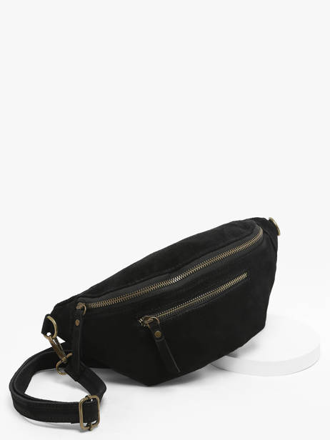 Sac Banane Milano Noir velvet VE24119 vue secondaire 2