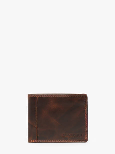 Wallet With Coin Purse Leather Maverick Brown the original MAVTO002
