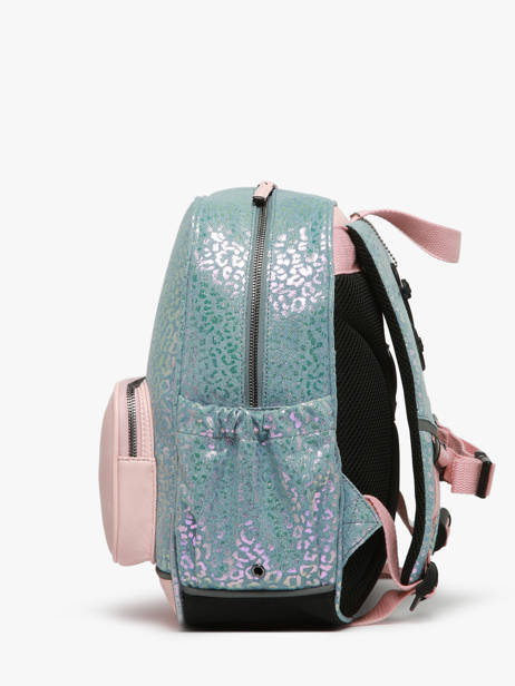 Sac à Dos 2 Compartiments Cameleon Bleu vintage fantasy SD33 vue secondaire 2