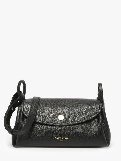 Shoulder Bag Accordeon Double Leather Lancaster Black accordeon double 88