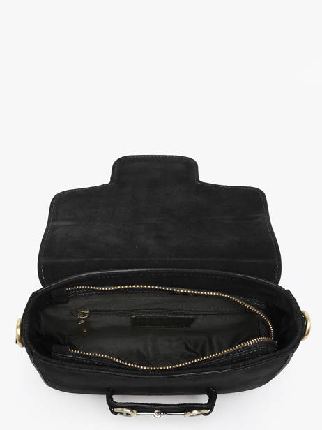 Shoulder Bag Velvet Leather Milano Black velvet VE260611 other view 3