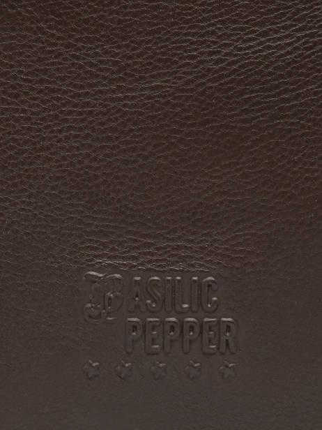 Sac Porté épaule Cow Cuir Basilic pepper Marron cow BCOW2M vue secondaire 5