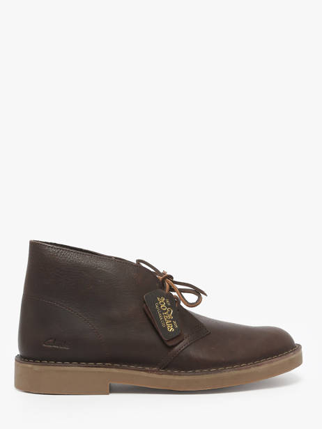 Bottines Desert En Cuir Clarks Marron men 26183363