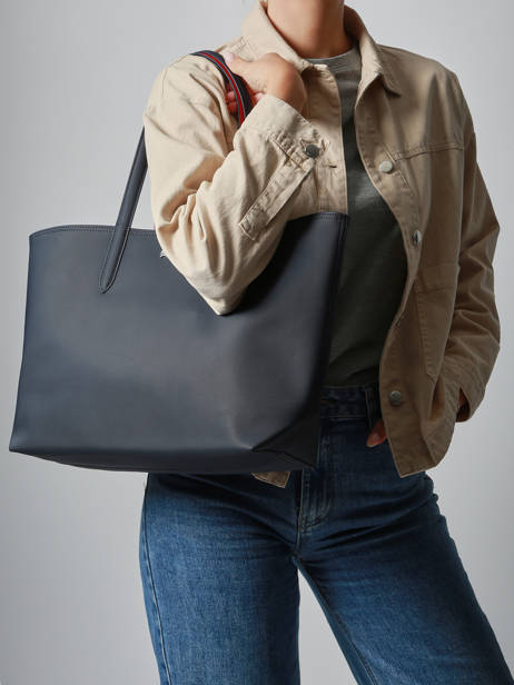 Sac Cabas Anna Reversible Lacoste Bleu anna 18SAXPG6 vue secondaire 1