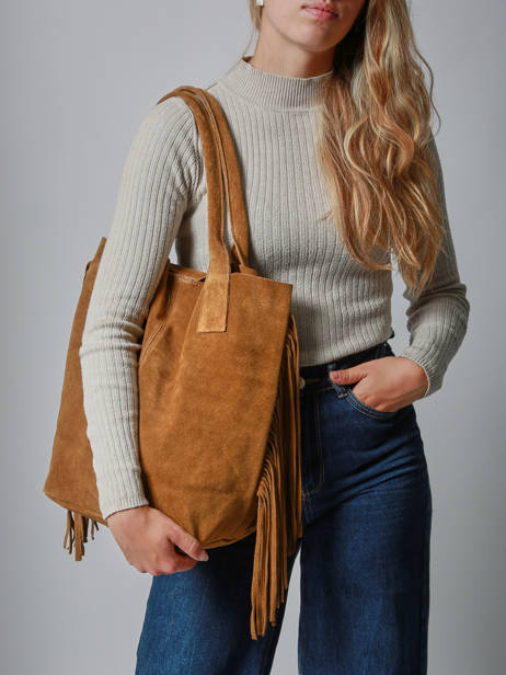 Sac Porté épaule Velvet Milano Marron velvet VE241114 vue secondaire 1