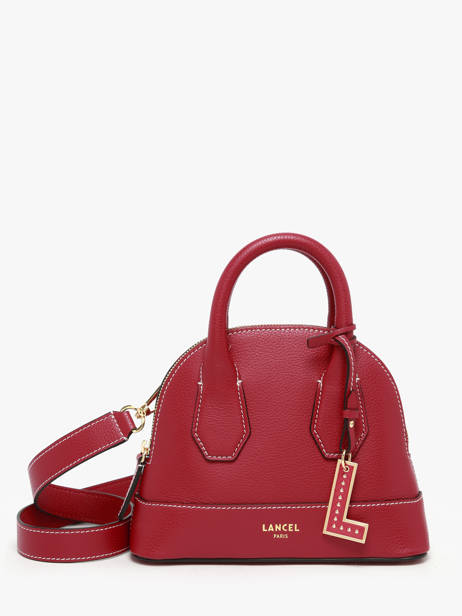 Sac Bandoulière Belleville Cuir Lancel Rouge belleville A13735