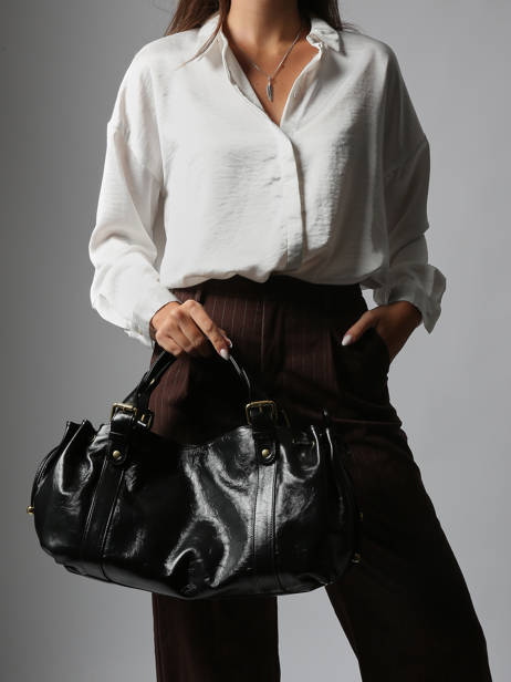 Sac Porté épaule Premium Cuir Gerard darel Noir premium DCS01417 vue secondaire 1