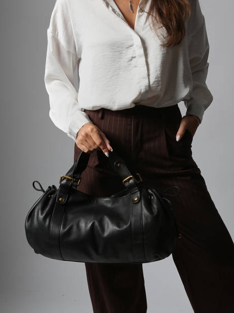 Shoulder Bag Icone Leather Gerard darel Black icone DCS01410 other view 1