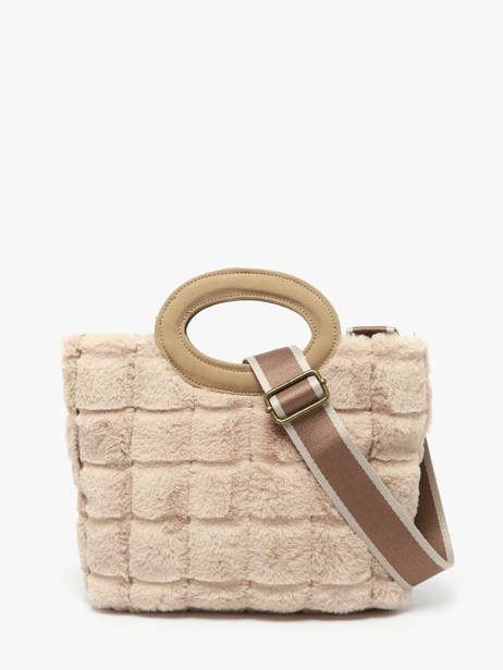 Sac Porté épaule Quadri Polyester Le voyage en panier Marron quadri AHP271 vue secondaire 3