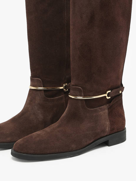 Bottes équestres En Croûte De Cuir The icona Marron women EMMA65 vue secondaire 3