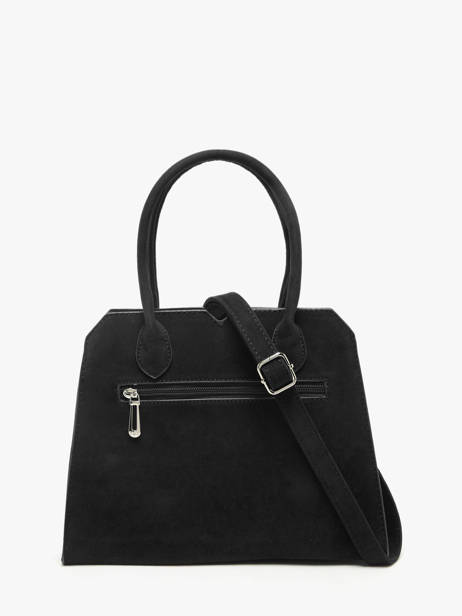 Satchel Velvet Miniprix Black velvet F7510 other view 3