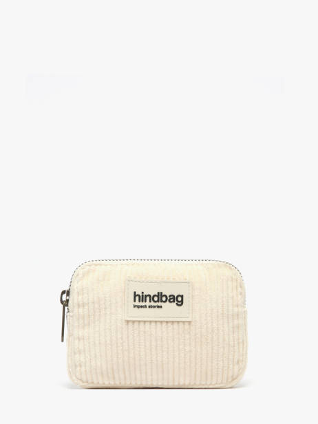 Porte-monnaie Hindbag Beige velours V