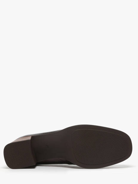 Chaussures Derbies à Talon Cristel En Cuir Dorking Rouge women D9437 vue secondaire 4