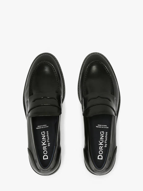 Mocassins Harvard En Cuir Dorking Noir women D8710 vue secondaire 3