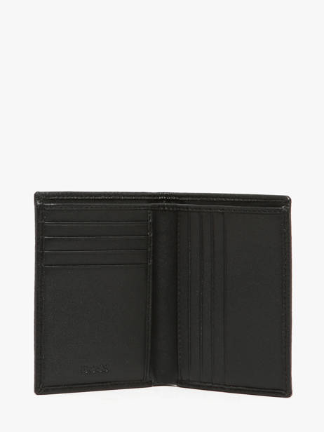 Card Holder Leather Hugo boss Black grained HLE416A other view 1