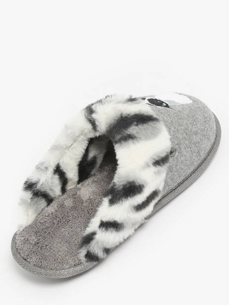 Chaussons Isotoner Gris women 97357 vue secondaire 2