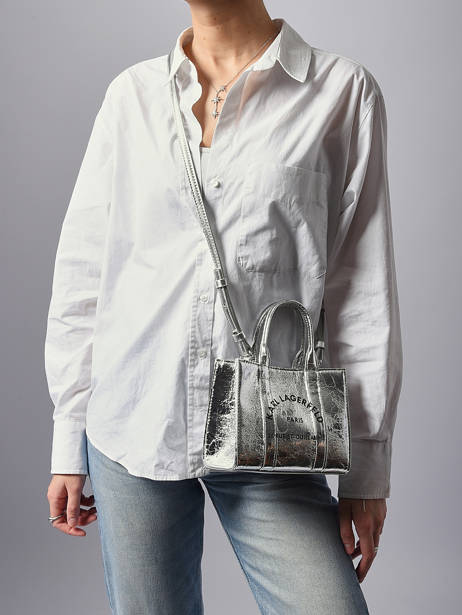 Sac Bandoulière Rsg Métalissé Karl lagerfeld Argent rsg A4W50059 vue secondaire 1