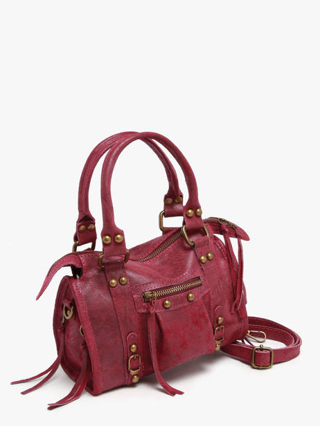 Sac Porté Main Spazzolato Cuir Milano Rouge spazzolato SP24093 vue secondaire 2