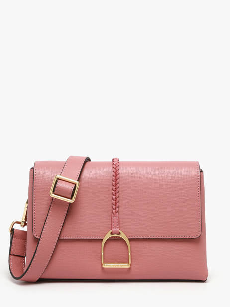 Sac Bandoulière M Torsade Cuir Etrier Rose torsade ETOS169M