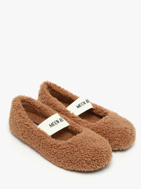 Ballerines En Cuir Moon boot Marron women D2400010 vue secondaire 1