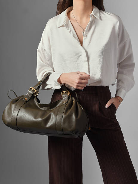 Sac Porté épaule Icone Cuir Gerard darel Vert icone DCS01410 vue secondaire 1