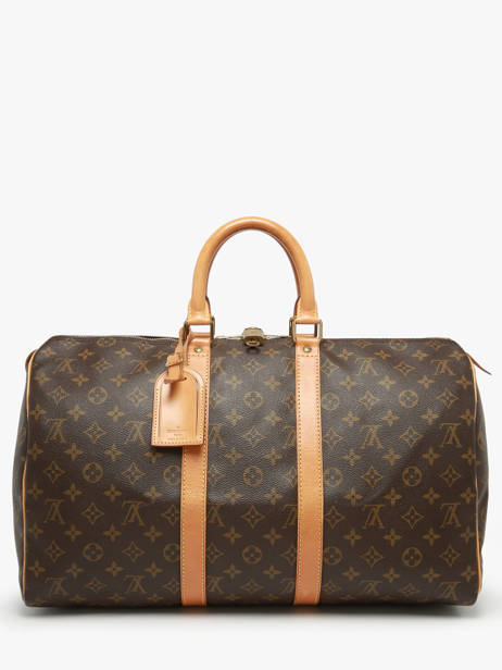 Sac De Voyage D'occasion Louis Vuitton Keepall 45 Monogrammé Brand connection Marron louis vuitton 87