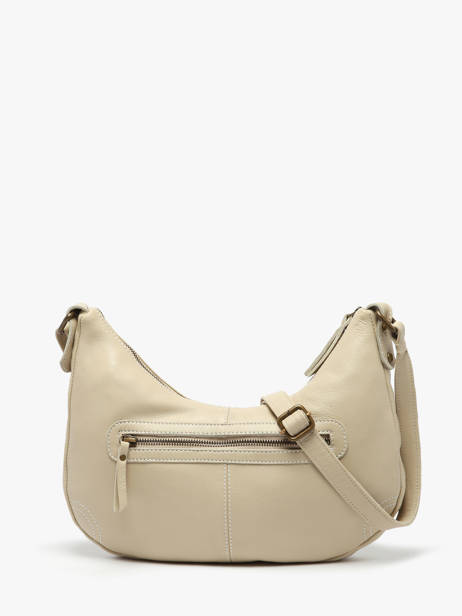 Shoulder Bag Seam Leather Basilic pepper Beige seam BSEA03 other view 4