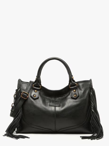 Satchel Dakota Leather Basilic pepper Black dakota BDAK22