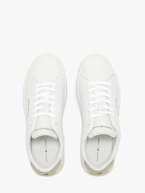 Sneakers En Cuir Tommy hilfiger Blanc men 536702X vue secondaire 4