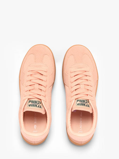 Sneakers In Leather Lacoste Pink women 1SFA0087 other view 3