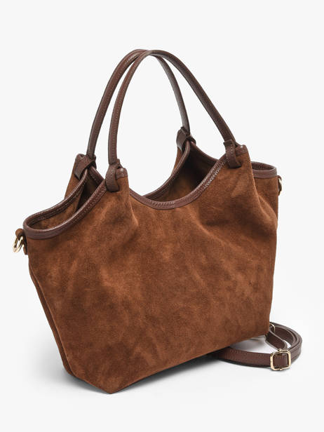 Shoulder Bag Velvet Caviar Leather Milano Brown velvet caviar VC241111 other view 2