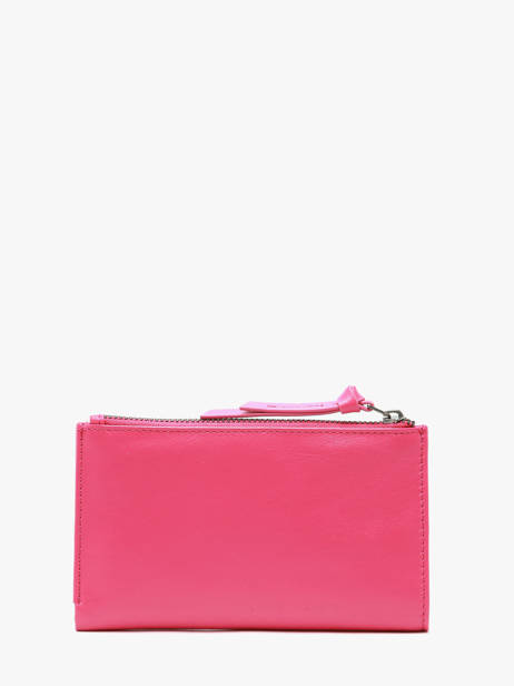 Wallet Leather Biba Pink wallet VAW3L other view 2