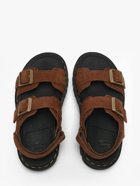 Zebzag Platform Sandals In Leather Dr martens Brown women 42853200 other view 3