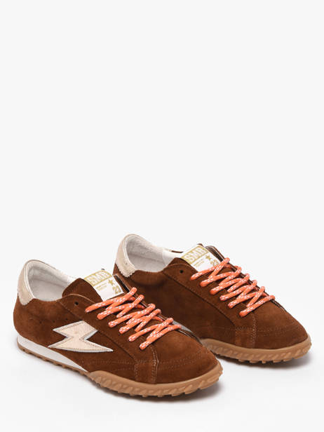 Sneakers Mary En Cuir Semerdjian Marron women MARYD282 vue secondaire 1