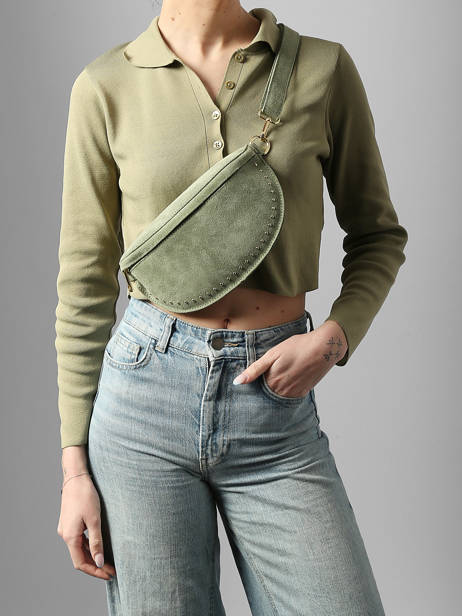 Belt Bag Leather Milano Green velvet VE25111 other view 1