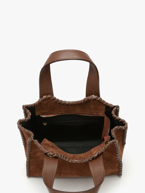 Sac Porté Main Velvet Caviar Milano Marron velvet caviar VC25111 vue secondaire 3