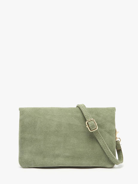 Leather Velvet Crossbody Bag Milano Green velvet VE23067O other view 4