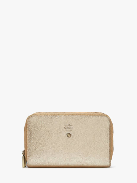 Wallet Leather Mila louise Beige vintage 3875XC