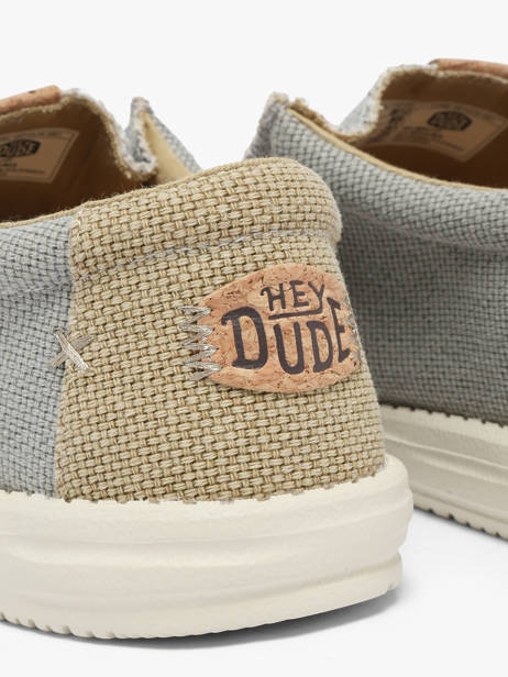 Mocassins Wally Braided Hey dude Bleu men 40003 vue secondaire 3