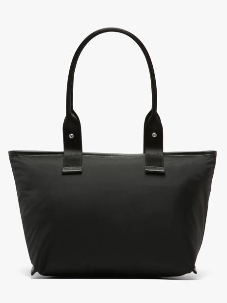Sac Cabas Zippé M Mistral Rollable Nylon Et Cuir Lancel Noir mistral A13995 vue secondaire 4