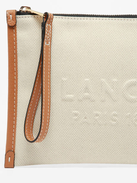 Trousse Jour Toile Et Cuir Lancel Beige jour A14029 vue secondaire 3