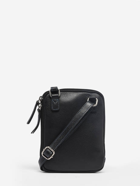 Sac Bandoulière S Foulonné Cuir Etrier Noir foulonne EFOU728S vue secondaire 4